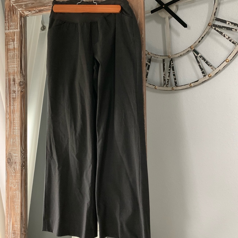 Gap Maternity Gray Plaid Trousers